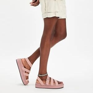 Jeffrey Campbell dusty Rose Flatform Sandals